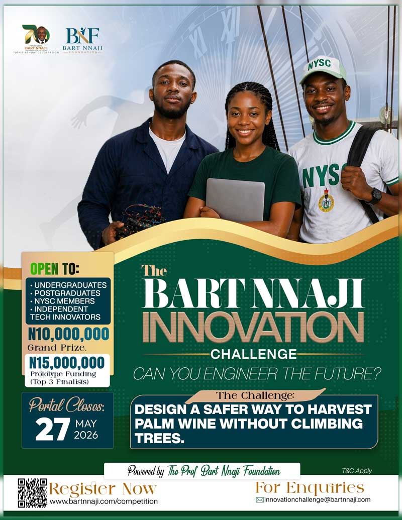 Bart Nnaji Engineering Innovation Competition Flier